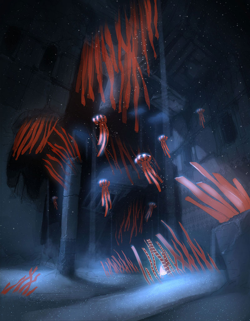 Cloth Streamers Art from Journey