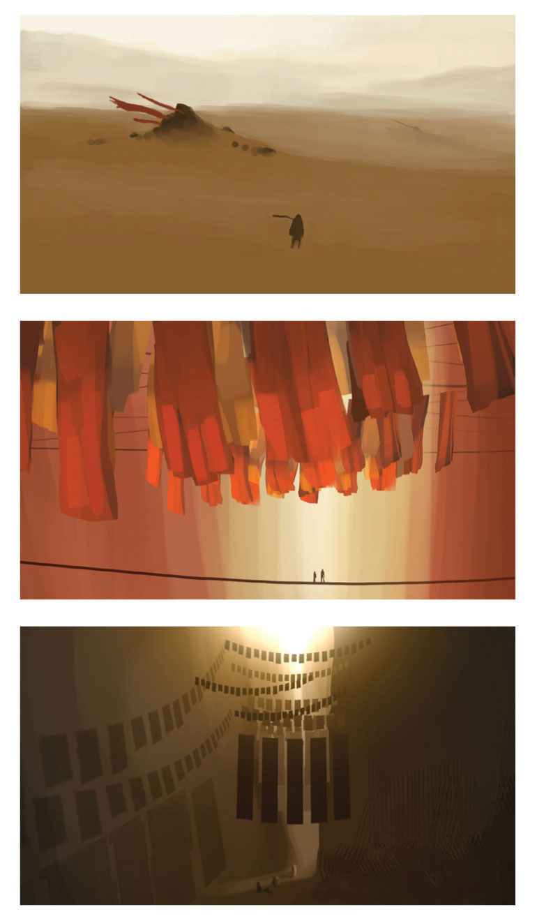 Environment Concept Art from Journey