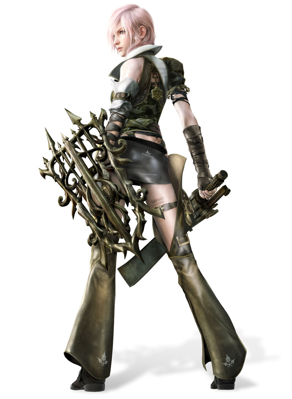 Lightning, Dark Muse Outfit Art from Lightning Returns: Final Fantasy XIII