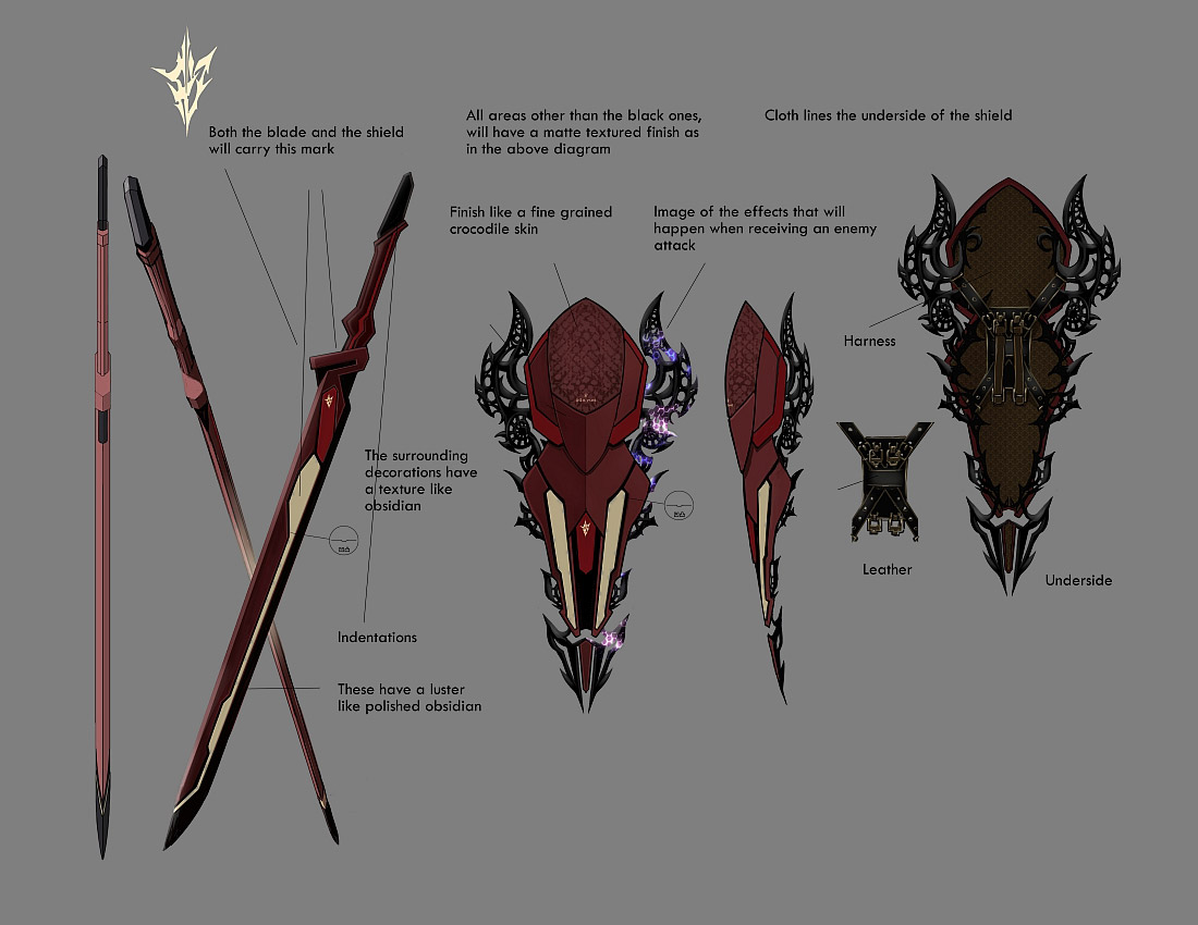 Lightning's Sword & Shield Art from Lightning Returns: Final Fantasy XIII