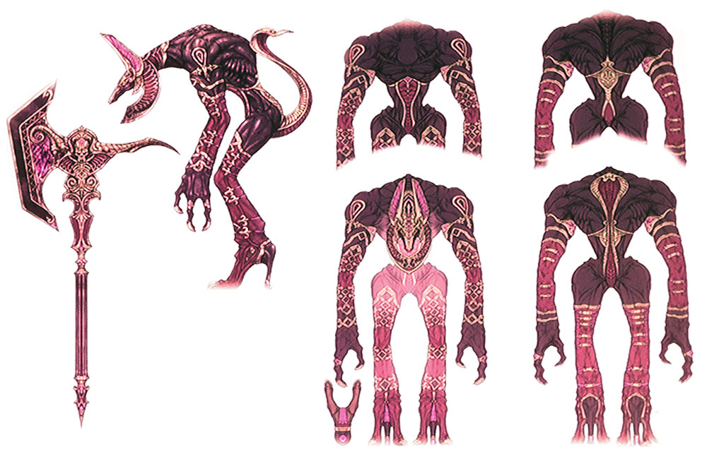 Monster & Axe Art from Lightning Returns: Final Fantasy XIII