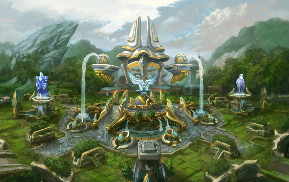 Environment Concept Art from Mega Man Online