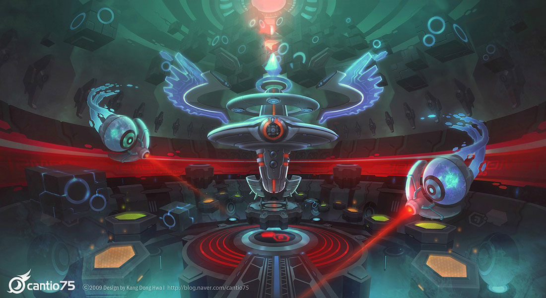 Environment Concept Art from Mega Man Online