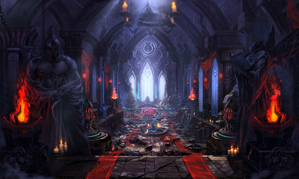 Interior Damage Art from Mega Man Online