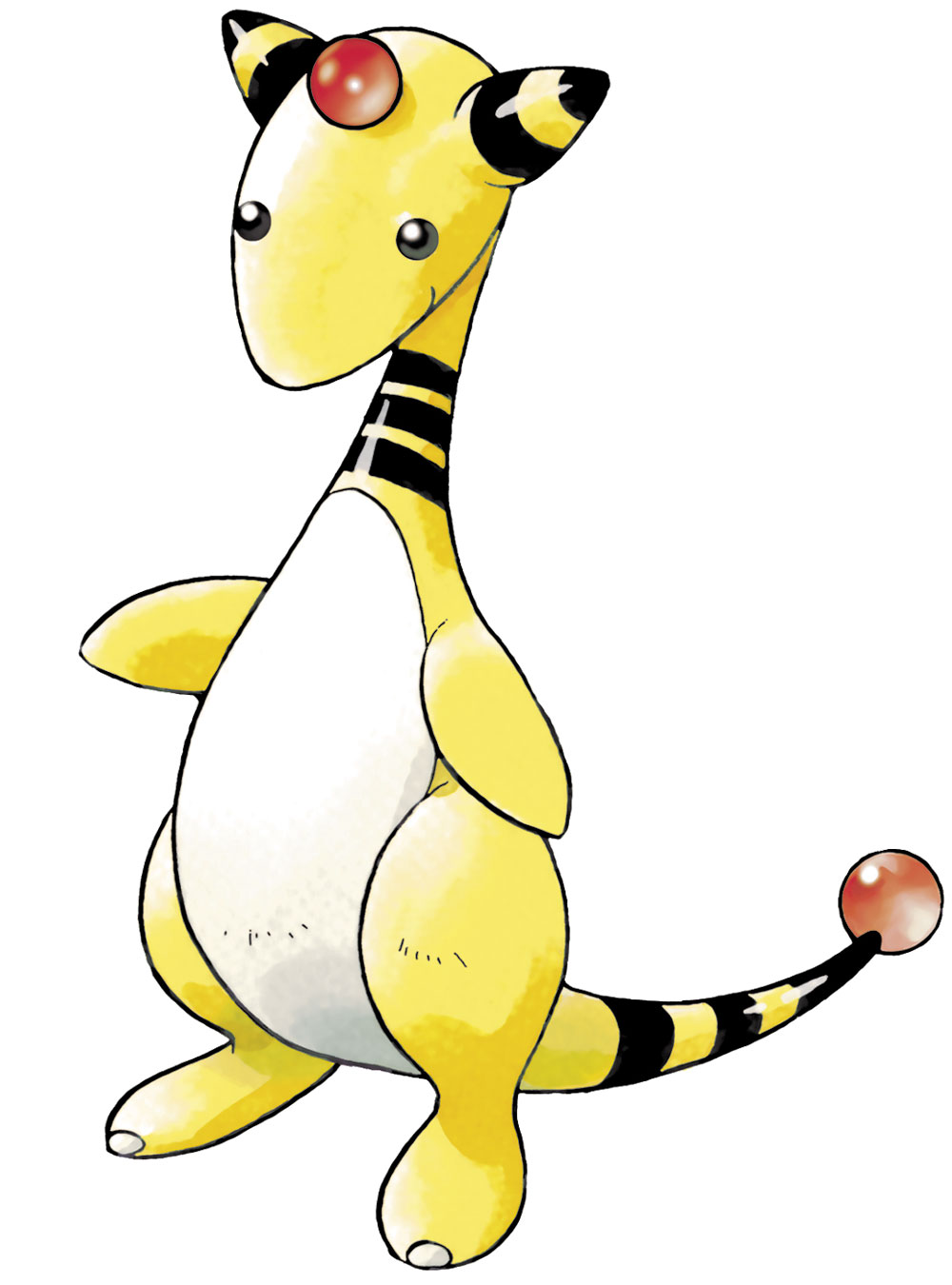 Ampharos Art from Pokémon Black and White Version 2