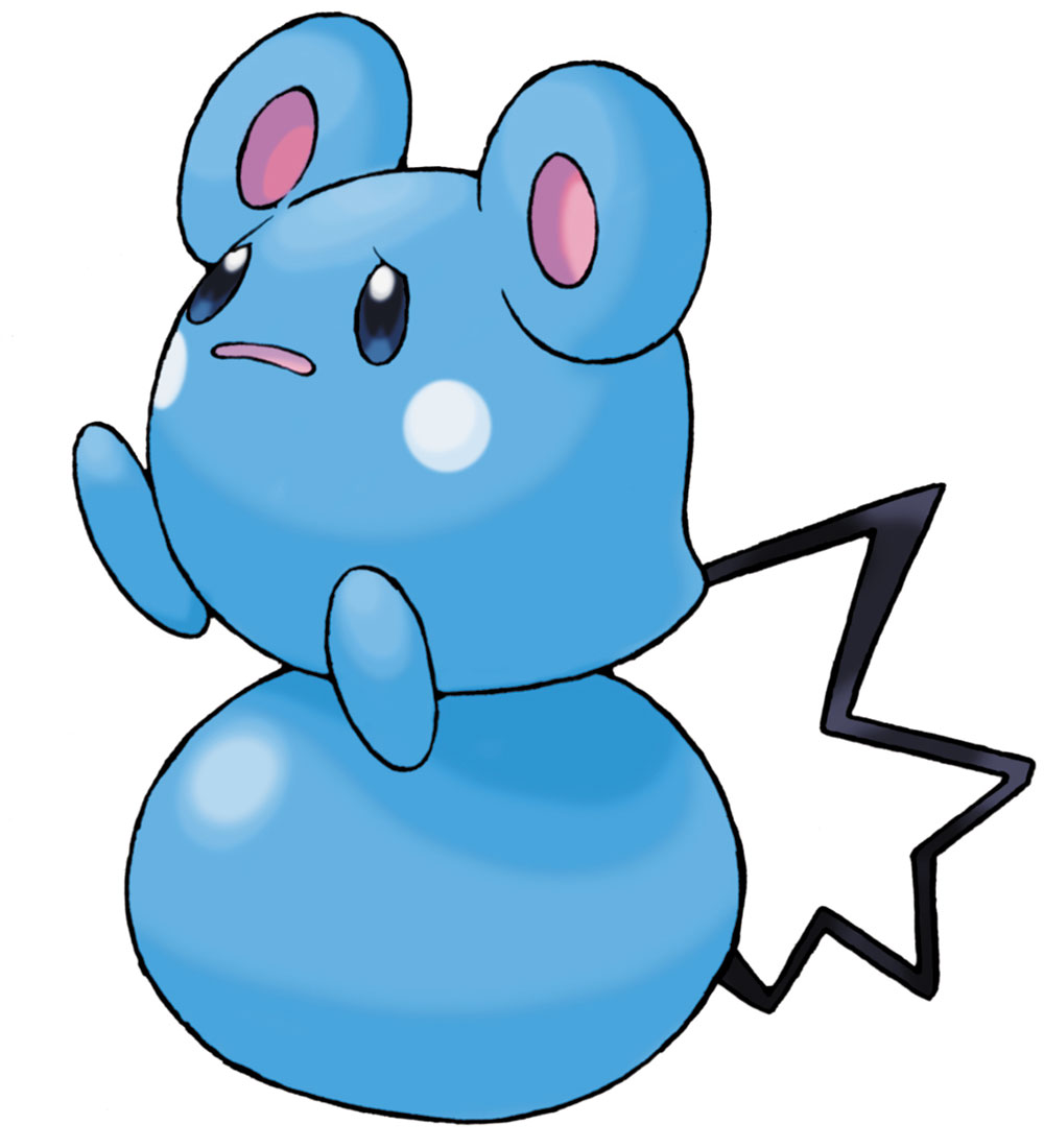 Azurill Art from Pokémon Black and White Version 2