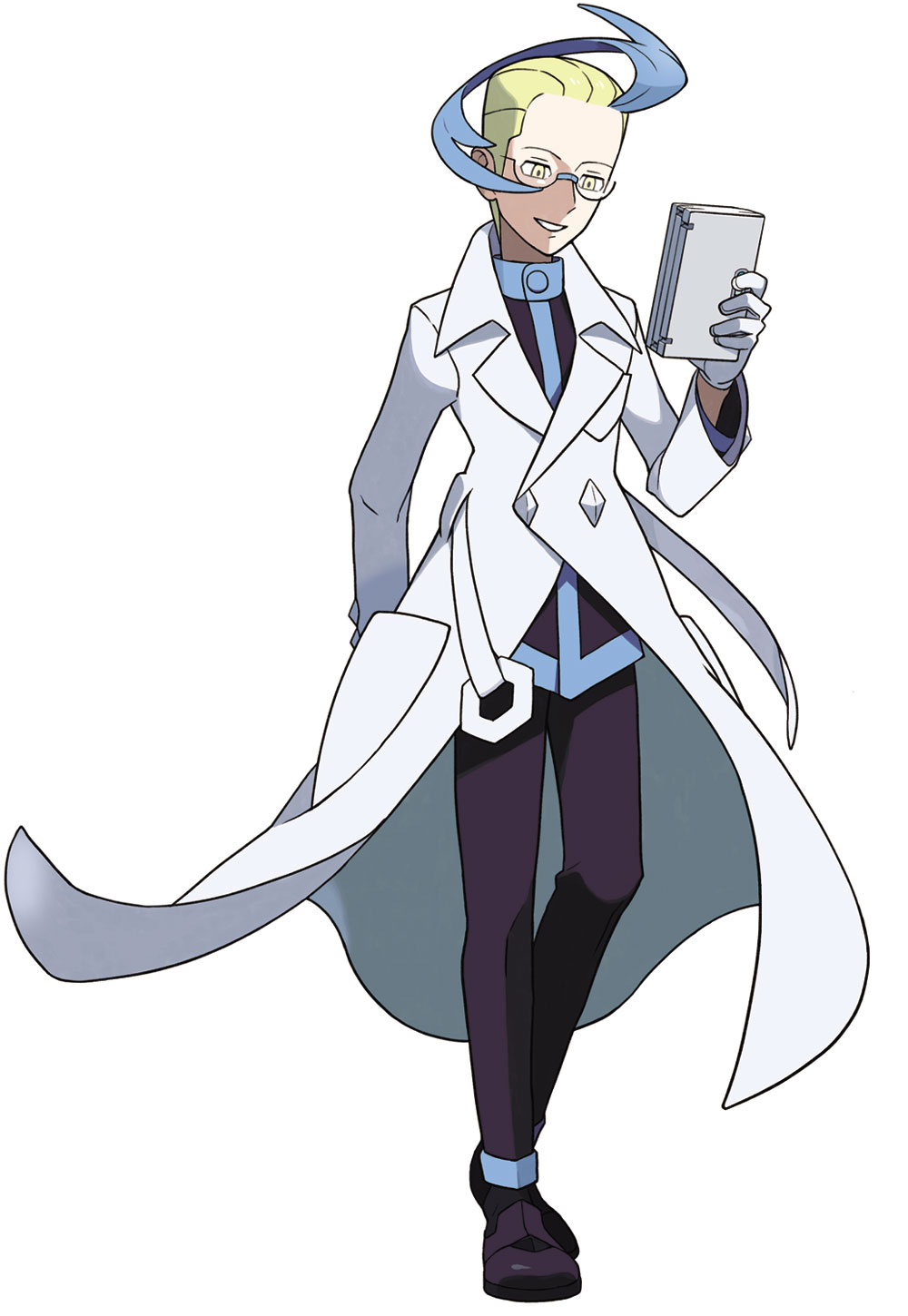 Colress Art from Pokémon Black and White Version 2