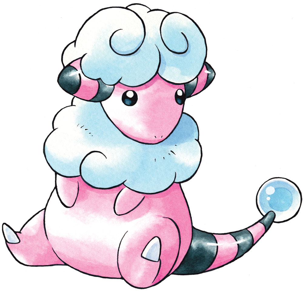 Flaaffy Art from Pokémon Black and White Version 2