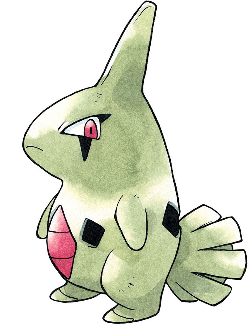 Larvitar Art from Pokémon Black and White Version 2