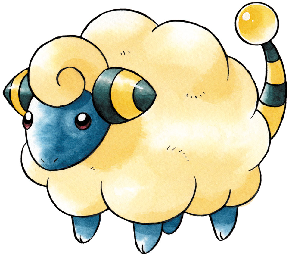 Mareep Art from Pokémon Black and White Version 2
