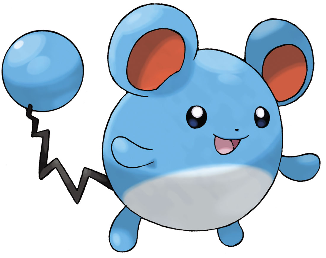 Marill Art from Pokémon Black and White Version 2