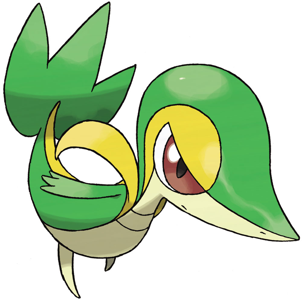 Snivy Art from Pokémon Black and White Version 2