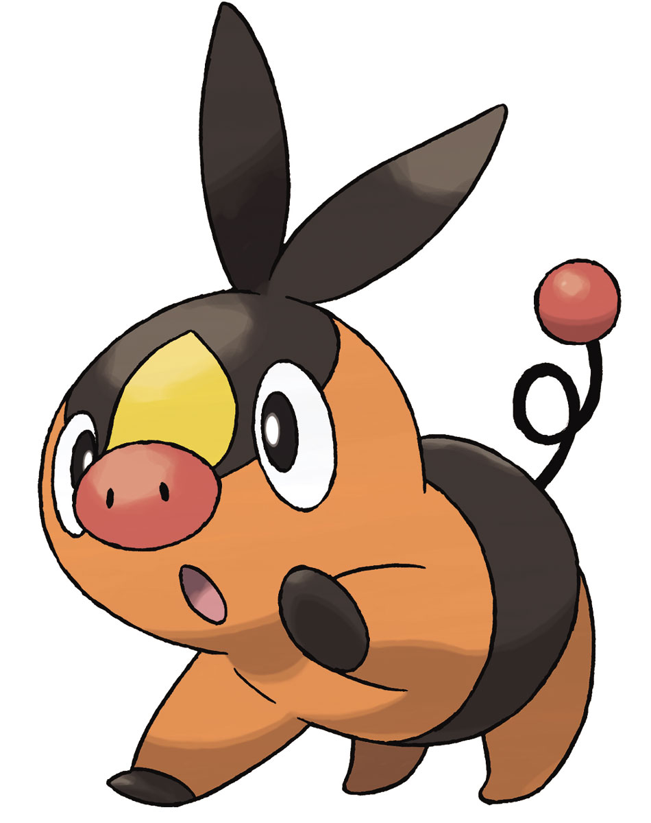 Tepig Art from Pokémon Black and White Version 2