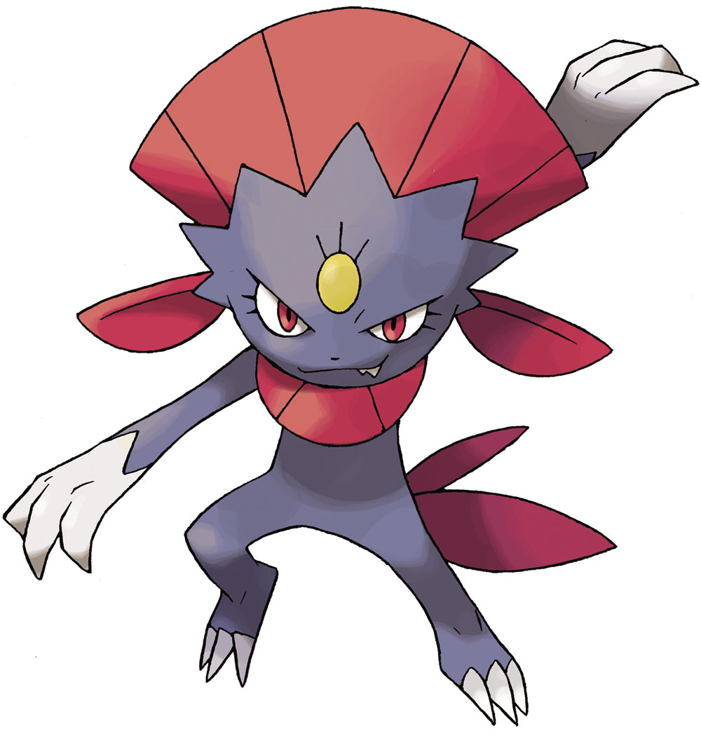 Weavile Art from Pokémon Black and White Version 2