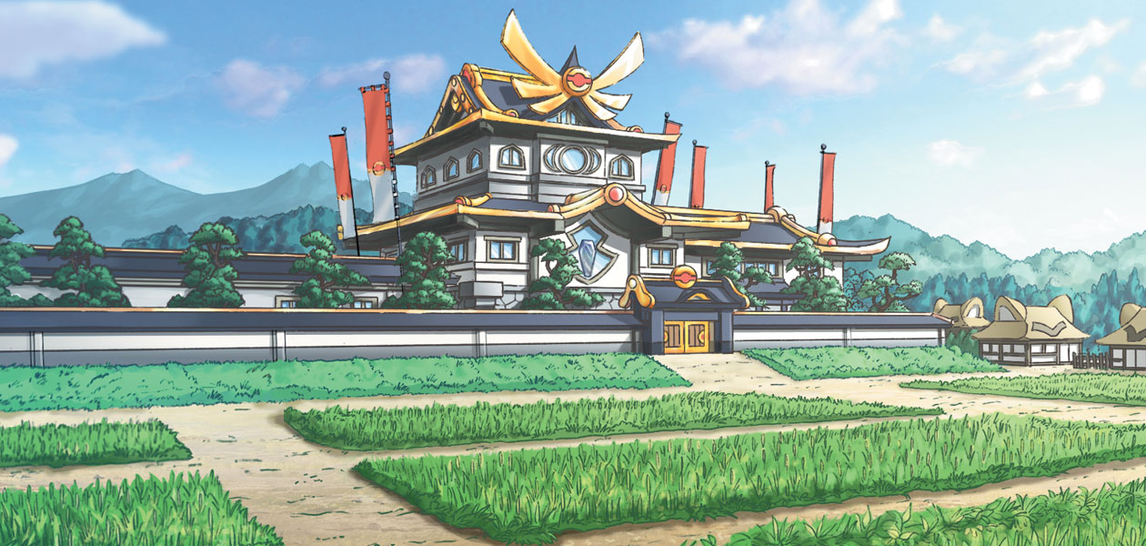 Aurora Castle Art from Pokémon Conquest