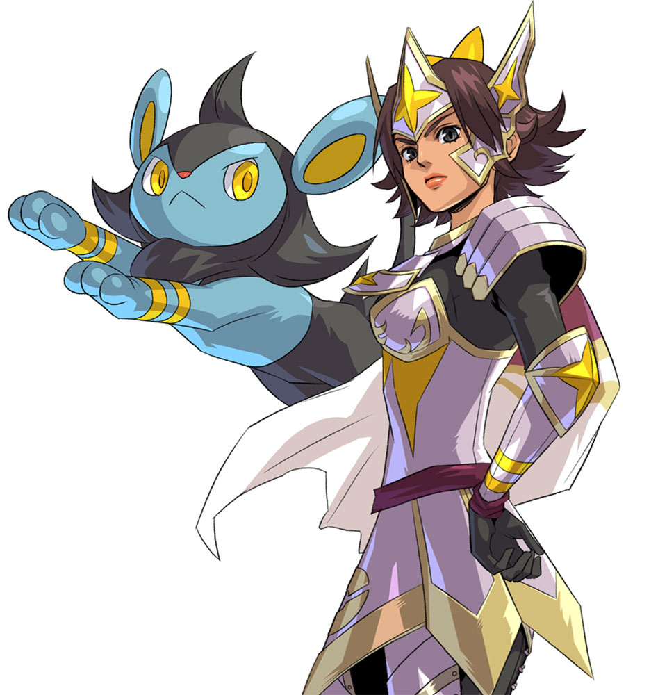 Ginchiyo & Luxio Art from Pokémon Conquest