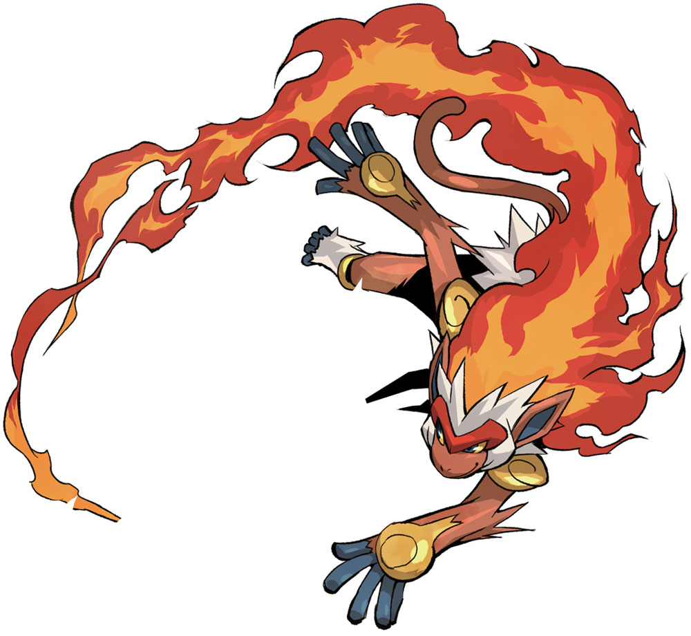 Infernape Art from Pokémon Conquest