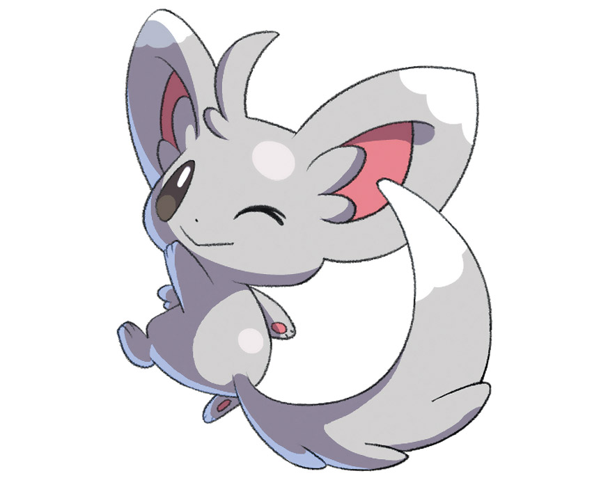 Minccino Art from Pokémon Conquest