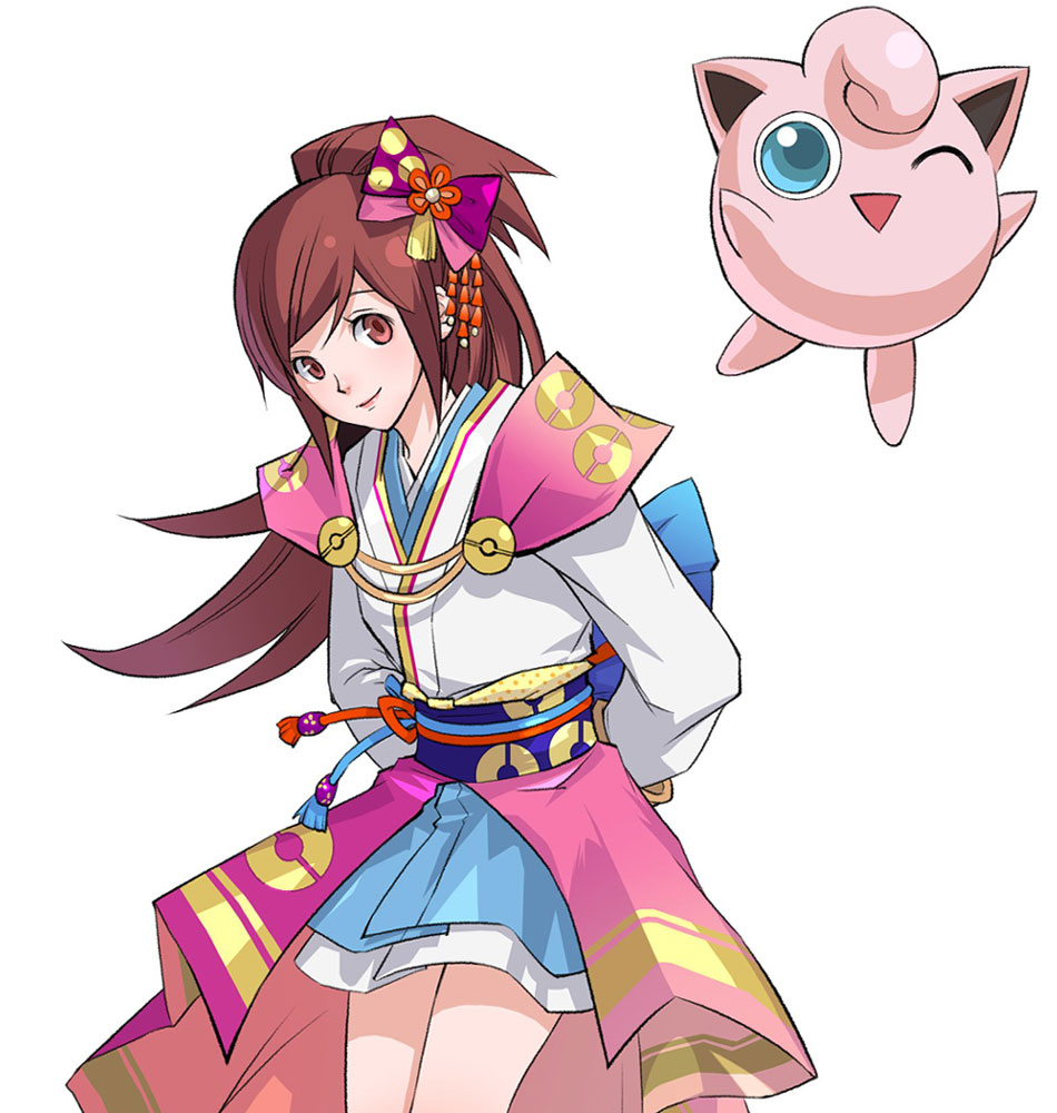 Oichi & Jigglypuff Art from Pokémon Conquest