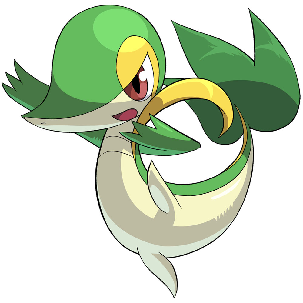 Snivy Art from Pokémon Conquest