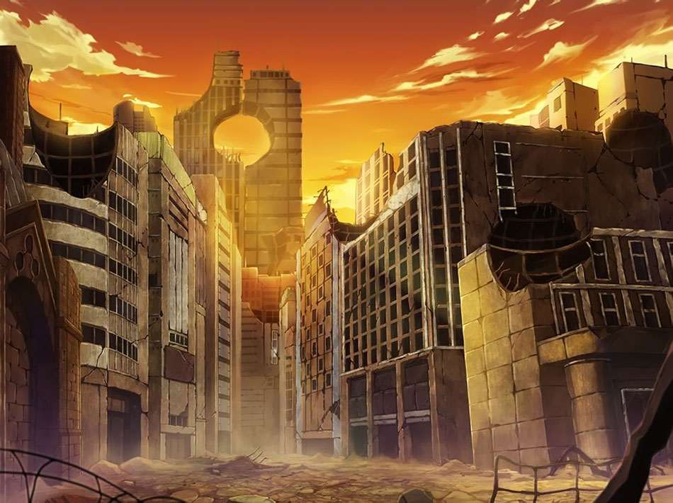 God Eater Devastated World Art from Project X Zone