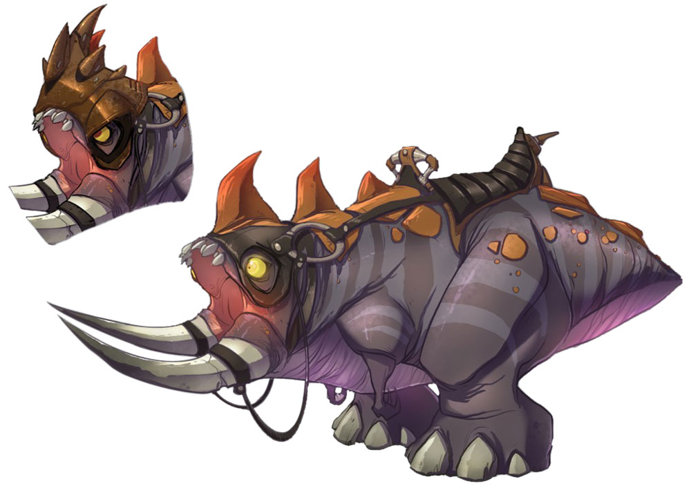 Agorian Beast Art from Ratchet & Clank Future: A Crack in Time