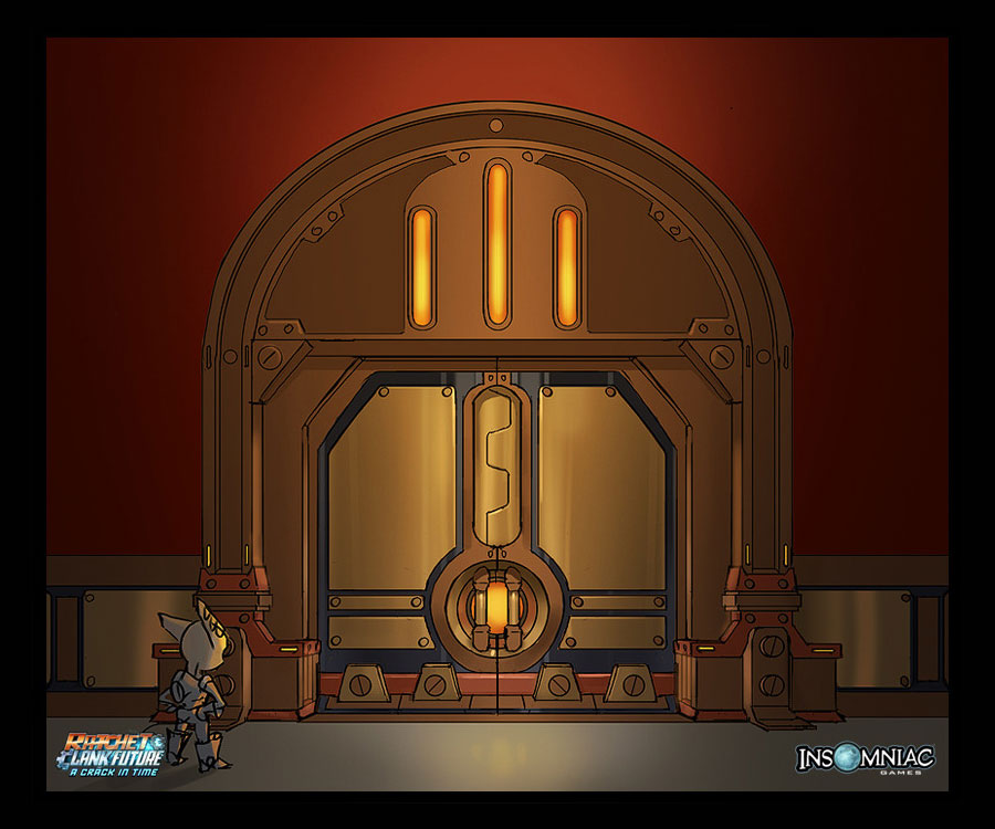 Agorian Door Art from Ratchet & Clank Future: A Crack in Time