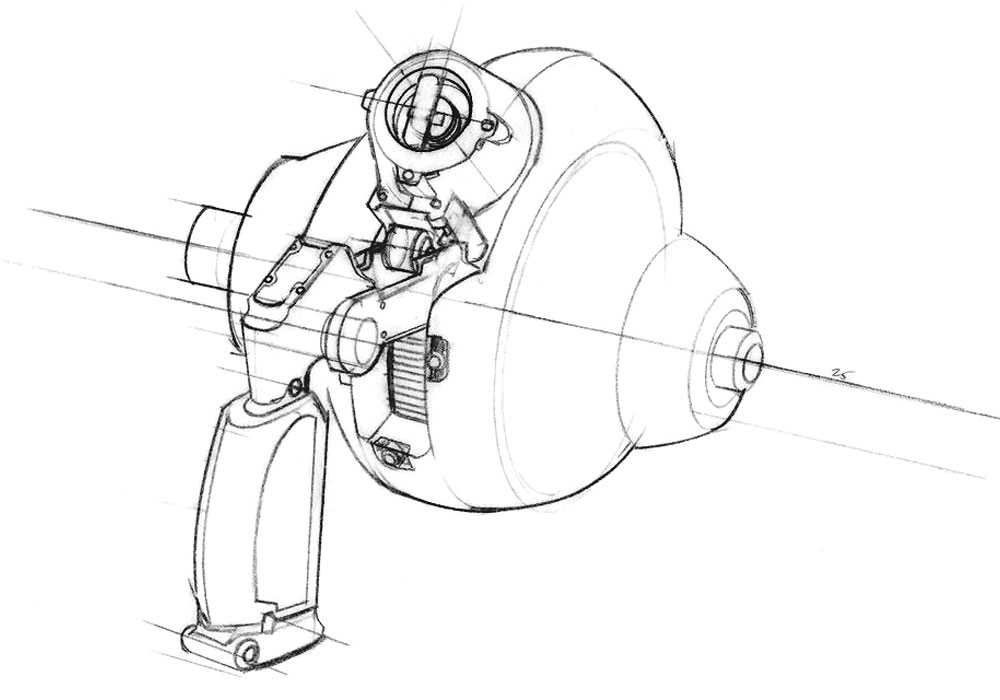 Fan Gun Art from Ratchet & Clank Future: A Crack in Time