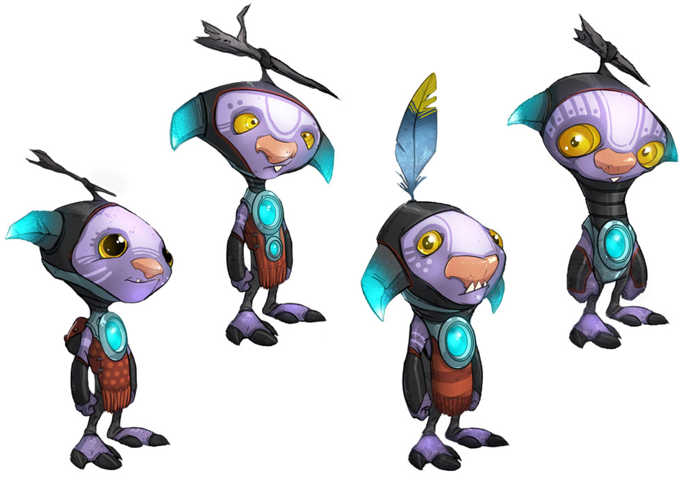 Fongoid Children Art from Ratchet & Clank Future: A Crack in Time