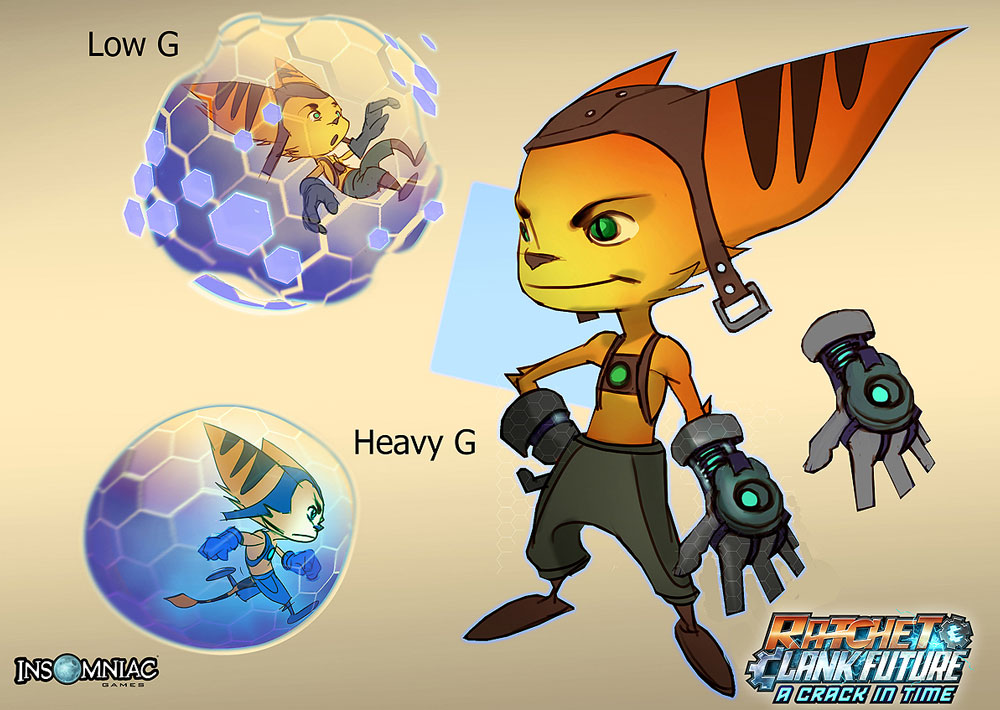 Ratchet & Grav Bubble Art from Ratchet & Clank Future: A Crack in Time