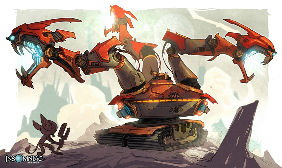 Hydra Tank Art from Ratchet & Clank Future: A Crack in Time