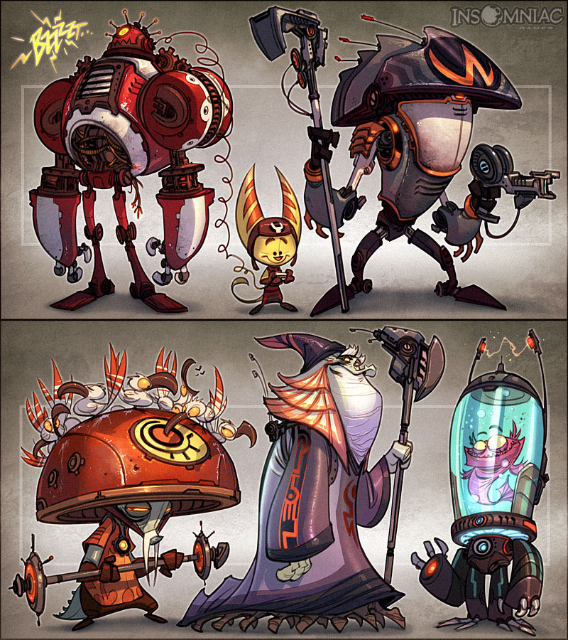 Inhabitants Art from Ratchet & Clank Future: A Crack in Time