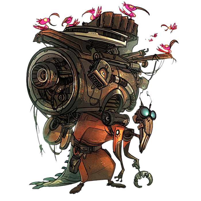 Junk Trader Art from Ratchet & Clank Future: A Crack in Time