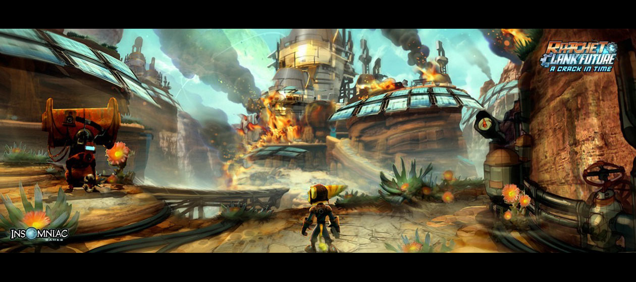 Krell Canyon Damaged Art from Ratchet & Clank Future: A Crack in Time