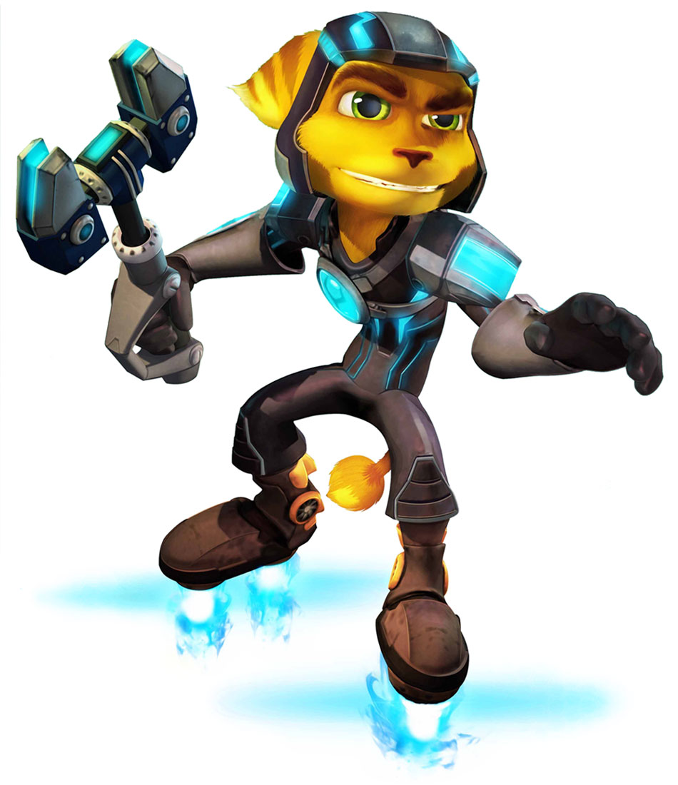 Ratchet & Hoverboots Art from Ratchet & Clank Future: A Crack in Time