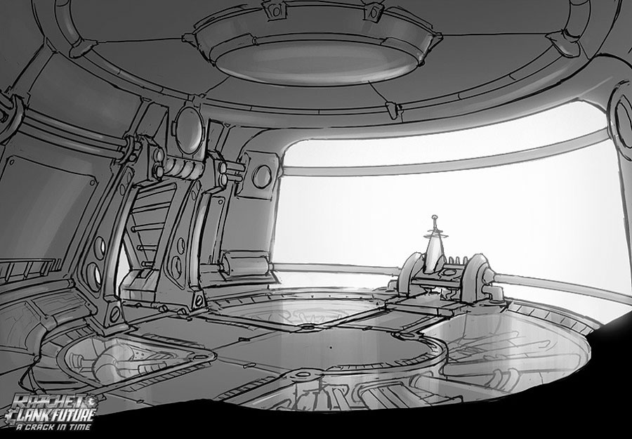 Tombli Control Room Art from Ratchet & Clank Future: A Crack in Time
