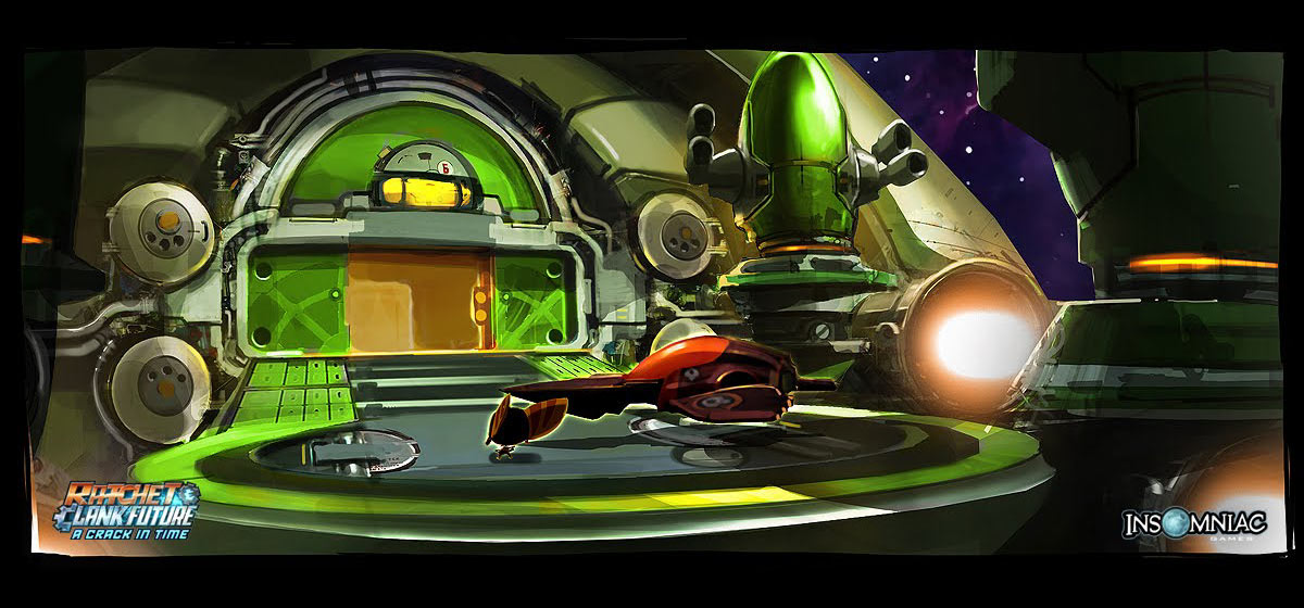 Vorselon Ship Art from Ratchet & Clank Future: A Crack in Time