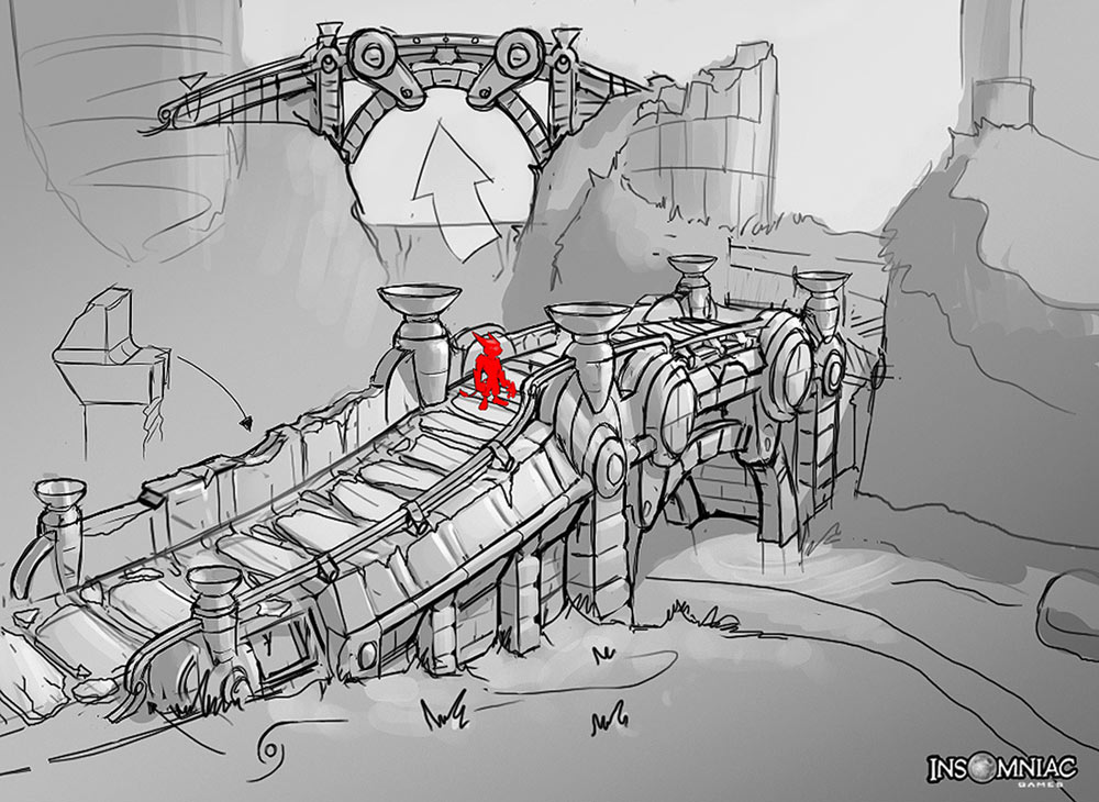Zolar Bridge Art from Ratchet & Clank Future: A Crack in Time