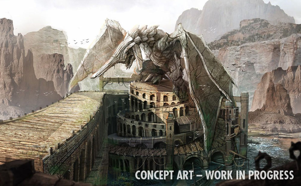 Panzer Dragoon Track Art from Sonic & All-Stars Racing Transformed