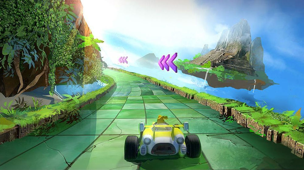 Super Monkey Ball, Overpass Art from Sonic & All-Stars Racing Transformed