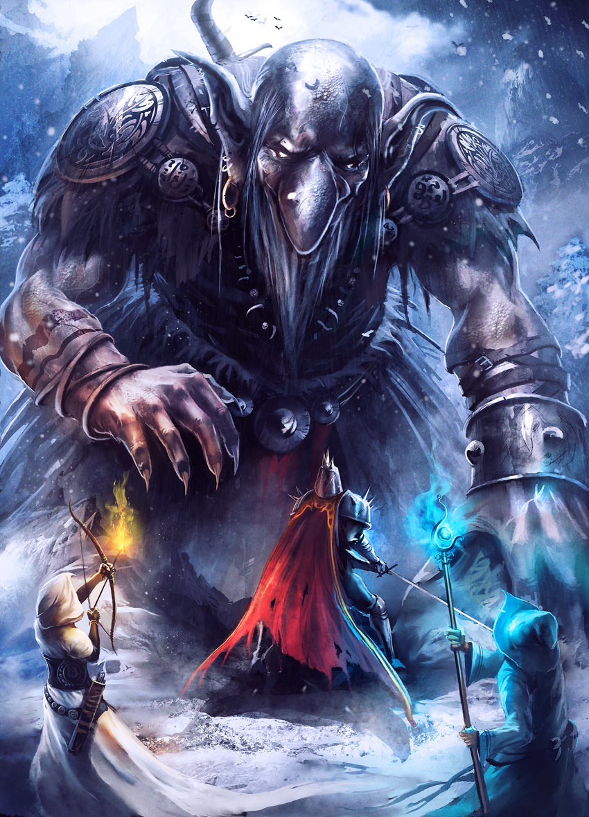 Goblin King Battle Art from Trine 2