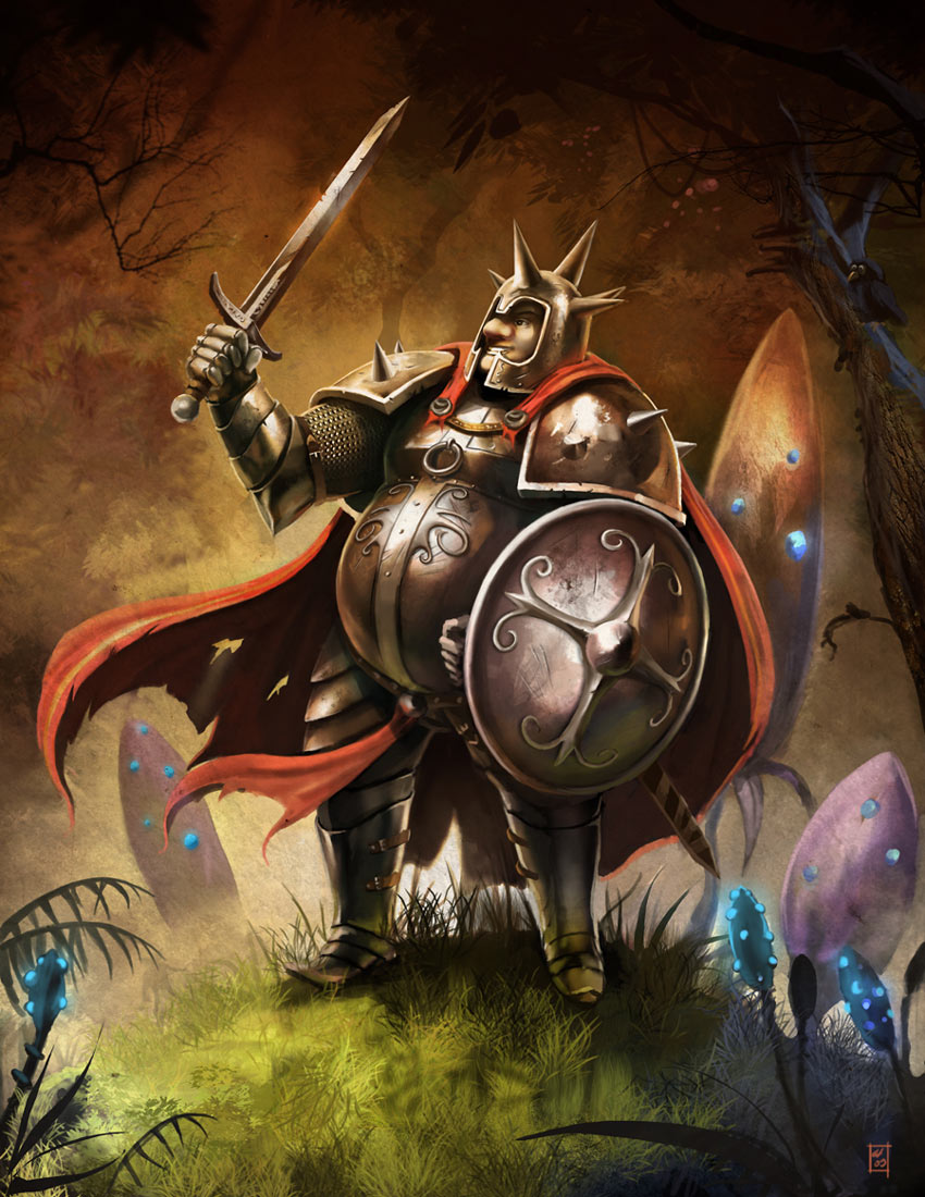Pontius the Knight Art from Trine 2