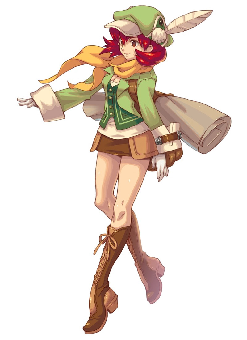 Excavator Female Art from Wild Arms XF