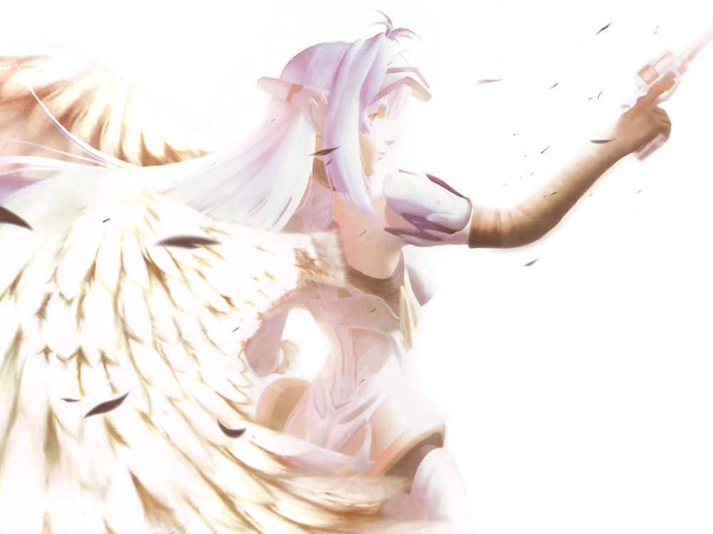 Winged KOS-MOS Art from Xenosaga Episode I: Der Wille zur Macht