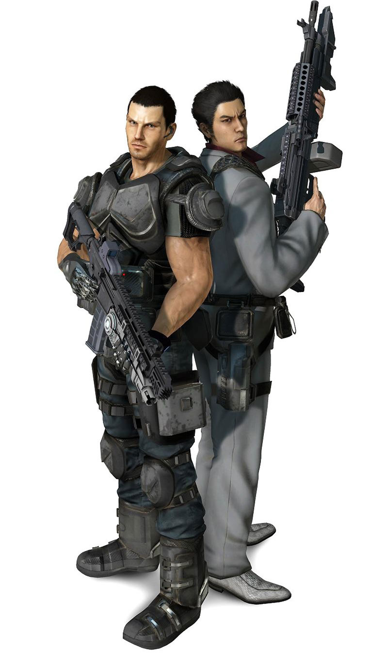 Dan & Kazuma Art from Binary Domain