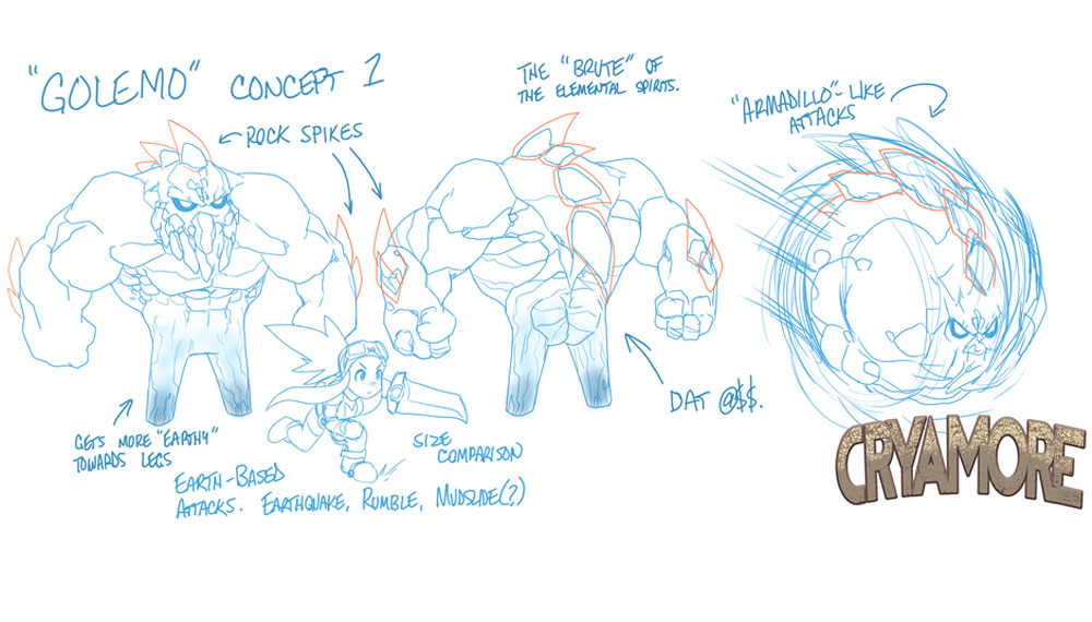 Golemo Sketches from Cryamore