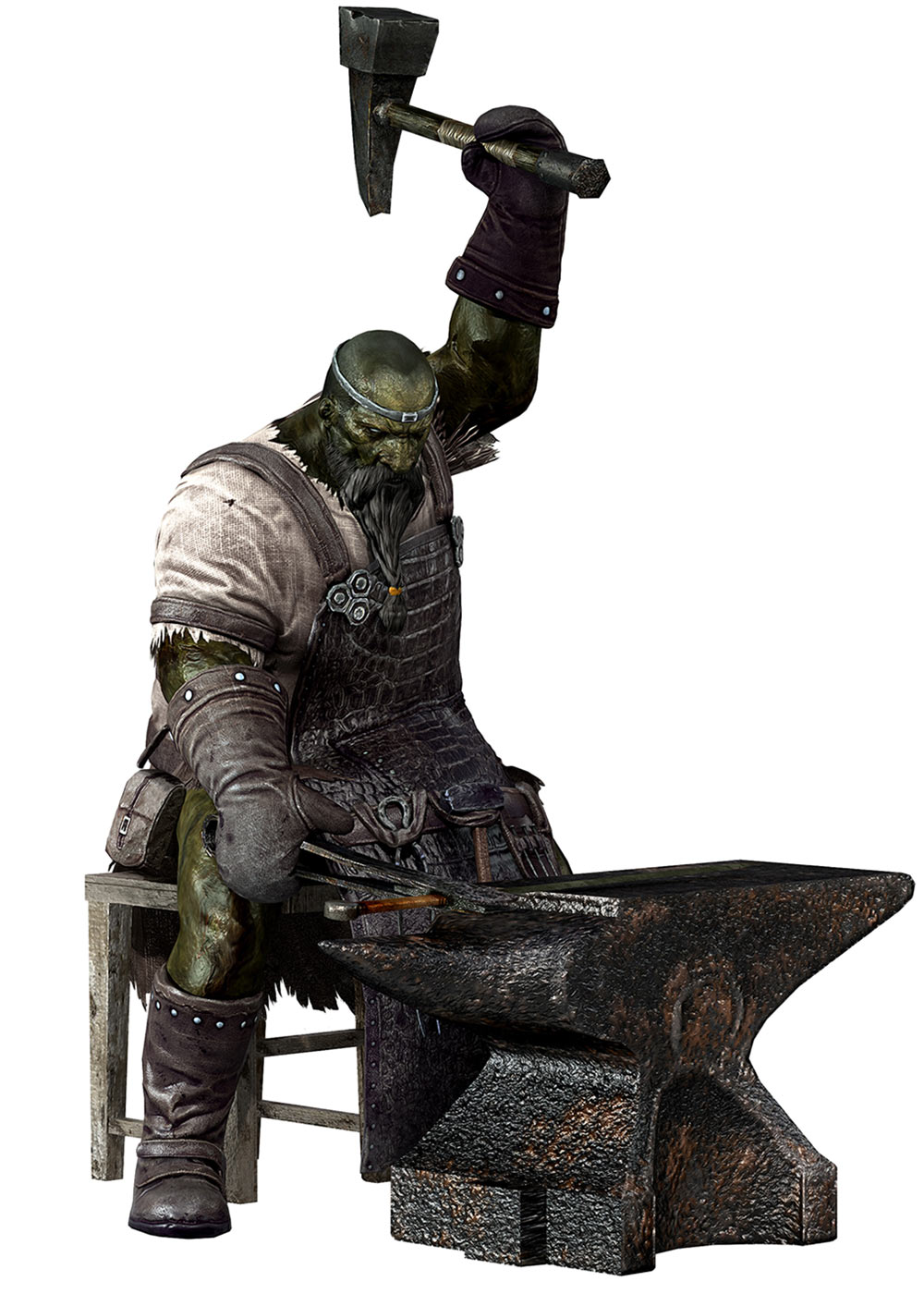 Blacksmith Lenigrast Art from Dark Souls II