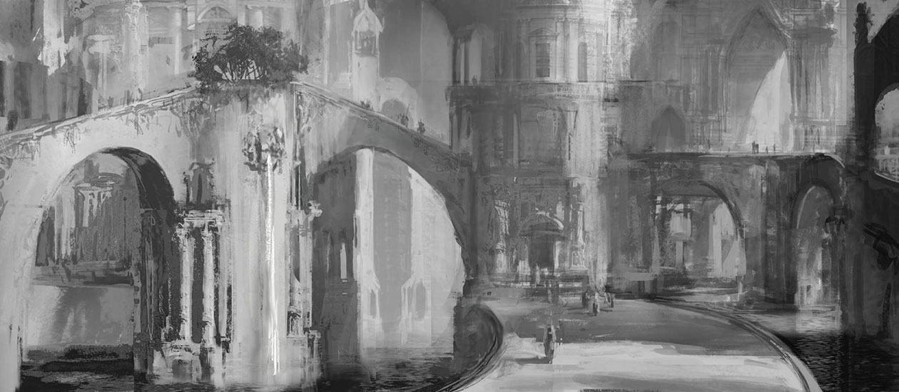 City Concept Art from Dark Souls II