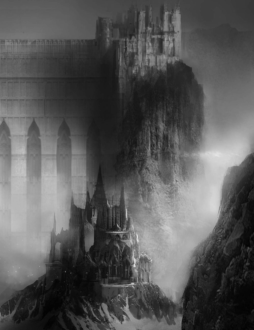 Cliff Kingdom Art from Dark Souls II