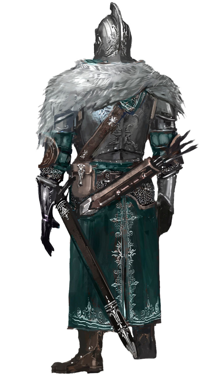 Main Hero, Backside Art from Dark Souls II
